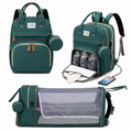 Sac à Langer Convertible avec Berceau Intégré – Vert