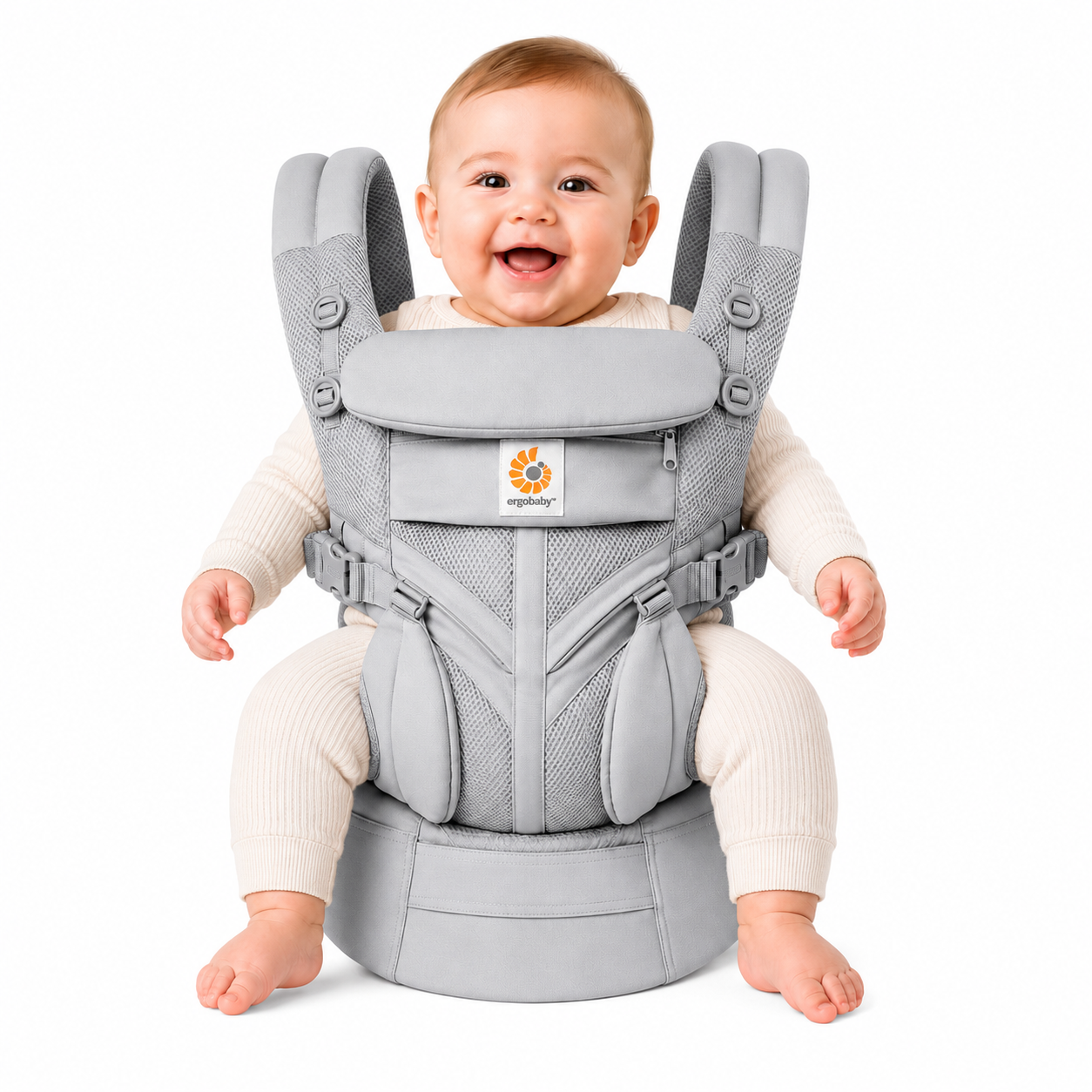 Porte-Bébé Ergonomique Gris – Confort