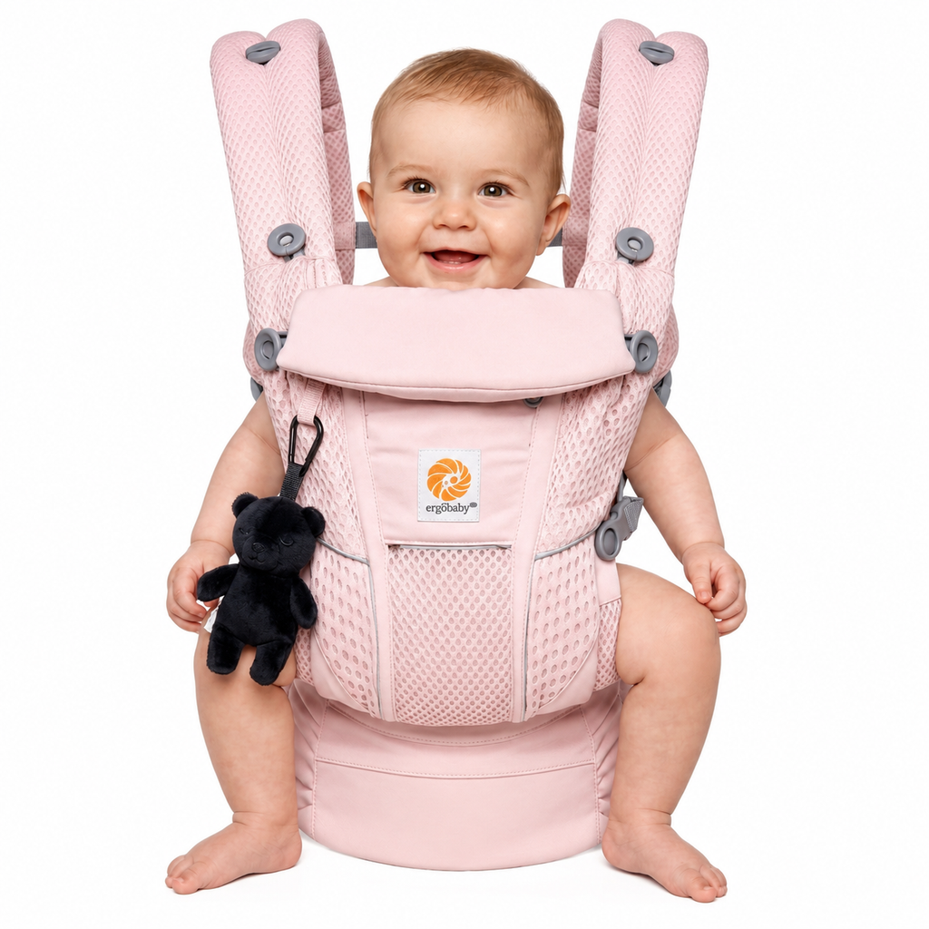 Porte-Bébé Ergonomique Rose Clair – Confort