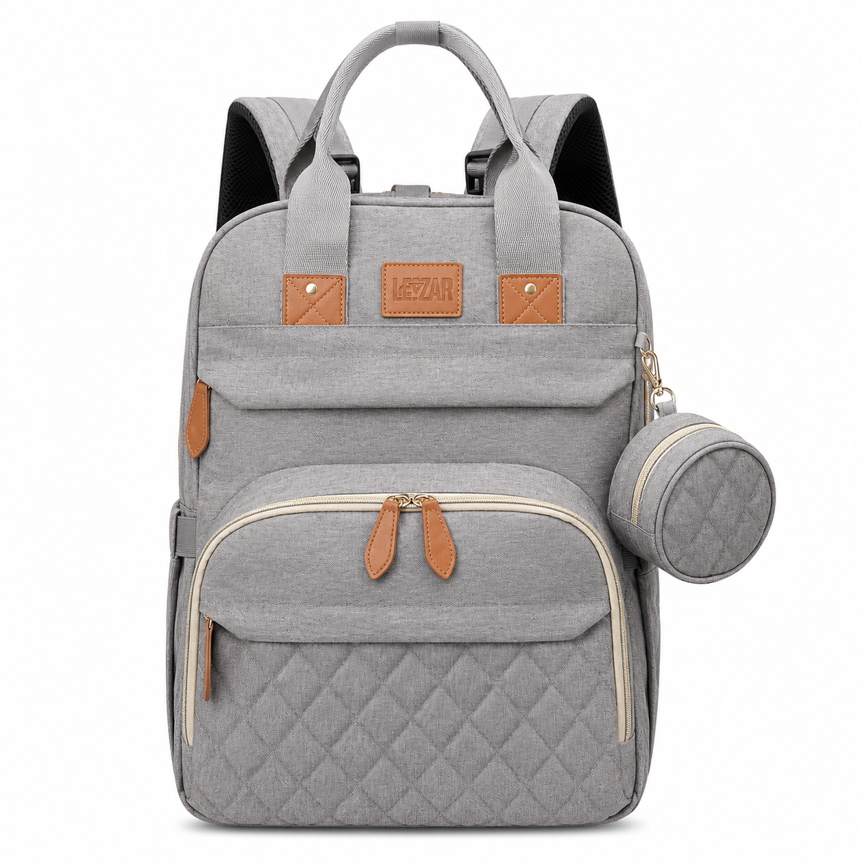 Sac à Langer Convertible avec Berceau Intégré – Gris Chiné